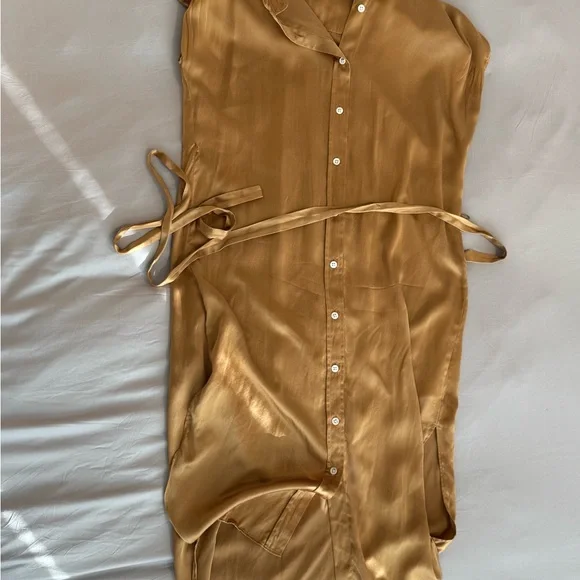 Banana Republic Washable Silk Midi Dress Size M VGUC - Picture 2 of 4